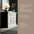 thumbnail image 6 of Maven Lane Theo Traditional Wooden Sideboard in Antiqued White Finish, 6 of 7