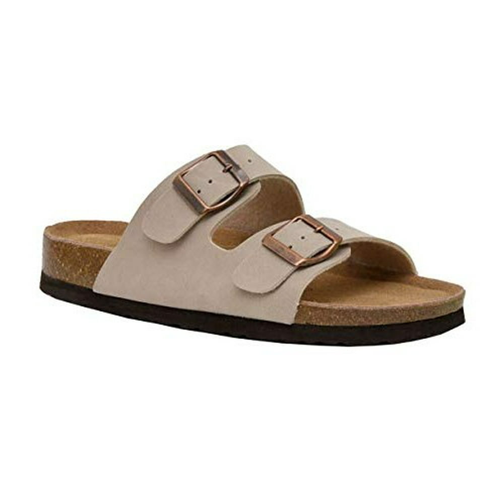 CUSHIONAIRE CUSHIONAIRE Women's Lane Cork Footbed Sandal with