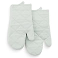 thumbnail image 5 of Mainstays Cotton Kitchen Towel, Dishcloth, Oven Mitt, and Potholder Set, Light Green, 8 Pieces, 5 of 7