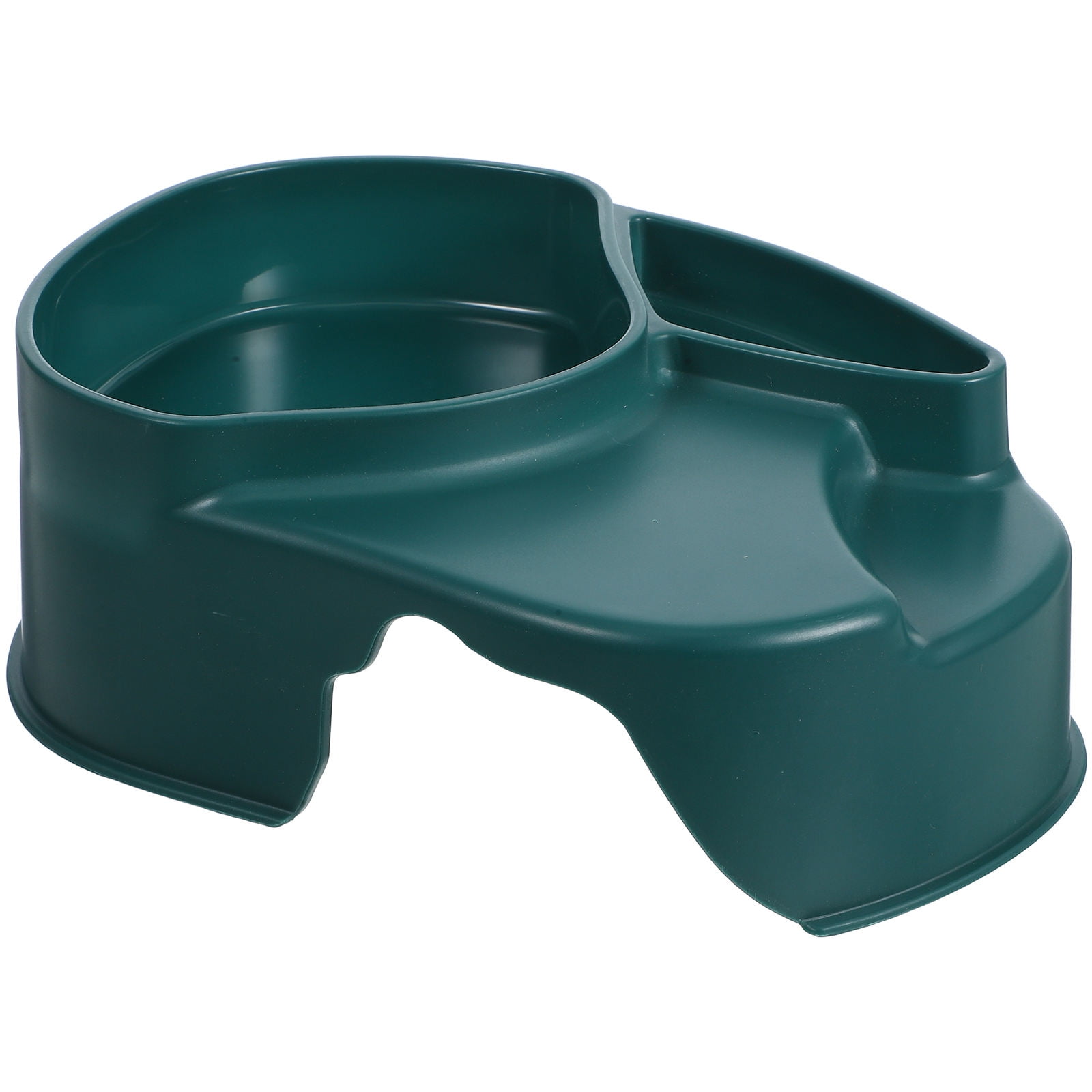 FUEENIRVA Reptile Hide Cave with Tray, Dark Green Comfortable Shelter, Non- Feeding Bowl for Lizards, Snakes, Turtles