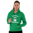 thumbnail image 3 of Llater Losers Nerdy Geeky Cute Llama Unisex Plus Fleece Graphic Hoodie Brisco Brands 4X, 3 of 5