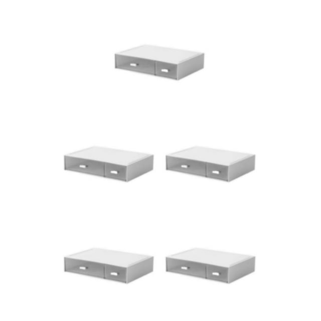 braveheart Efficient Desktop Storage Organizer - Workspace With Ease Convenient Drawer Storage Organizer white 2 drawer 5Set