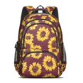 thumbnail image 2 of Red Sunflower Backpack for School,Cute School Bag,Schoolbag with Adjustable Shoulder Straps & Padded Back,16.9 Inch, 2 of 5