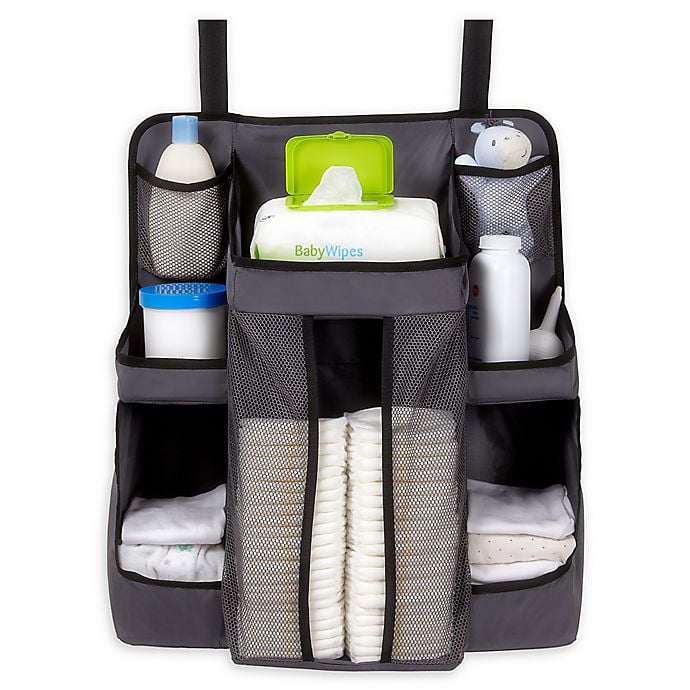 Dexbaby Diaper Caddy and Nursery Organizer for Baby's Essentials Gray