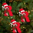thumbnail image 4 of Kbndieu Initial Ornaments Christmas Tree Decorations Ornaments, Christmas Letter Ornaments for Christmas Tree, Christmas Hanging Decor Gifts for Women Men Friends Family Party Indoor R, 4 of 6