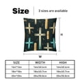 thumbnail image 5 of Throw Pillow Covers Inserts in 16x16, 18x18, and 20x20 Inches - Set of 2 - Unique Patterns for Throw Pillow Covers for All Occasions, 5 of 6