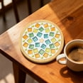 thumbnail image 6 of Steadline DIY Mosaic Cup Coaster Kit - Wooden Craft Set with Mixed Color Tiles, Complete Creative Making Package Including Glue Sealant and Tools for Handmade Gift, 6 of 7