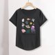 thumbnail image 1 of Camisetas de manga corta para mujer, Tops informales a la moda, ropa informal suave, camisetas con cuello redondo para escalada, mochilero, playa, senderismo y senderismo XL, 1 of 8