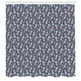 thumbnail image 3 of Ambesonne Tropical Shower Curtain, Vintage Island Pineapples, 69"Wx84"L, Rose and Slate Blue, 3 of 5