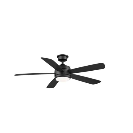 

Hampton Bay Averly 52 LED Matte Black Ceiling Fan w/Remote with Color Changing