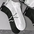 thumbnail image 4 of SBYOJLPB Men's Cushioned Sports Socks 4 Pairs Thick Sole Breathable Moisture-wicking Running Fitness Socks, 4 of 7