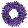 thumbnail image 1 of Corona Navideña de Abeto Morado Vickerman con Efecto Escarchado de 30 cm Sin Luces, 1 of 1