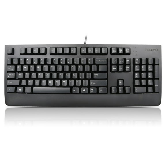 Restored Lenovo USB Keyboard Black US English 103P