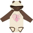 thumbnail image 3 of Inktastic Breast Cancer Awareness Heart Words Boys or Girls Long Sleeve Baby Bodysuit, 3 of 5