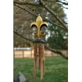 thumbnail image 2 of Campana de Viento Cohasset Fleur de Lis de Bambú y Madera, 2 of 3