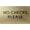 Brushed Gold, variant on ADA CENTRAL SIGNS - 6" X4" No Checks Please Sign - ADA Compliant Tactile Graphics Grade 2 Braille Text Front desk counter signs| Do Not Accept Checks Wall Mount Plastic Signs for Work and Office
