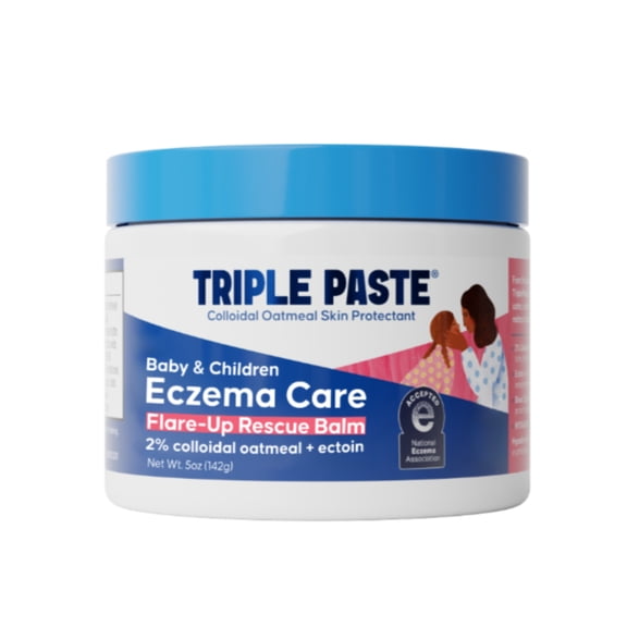 Triple Paste Baby & Children Eczema Care Flare-Up Rescue Balm, with 2% Colloidal Oatmeal & 1% Ectoin, 5 oz