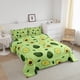 thumbnail image 2 of Juego de edredón temático Queen Size, Juego de cama aguacate verde 3pcs para niños Niños, 2 of 5