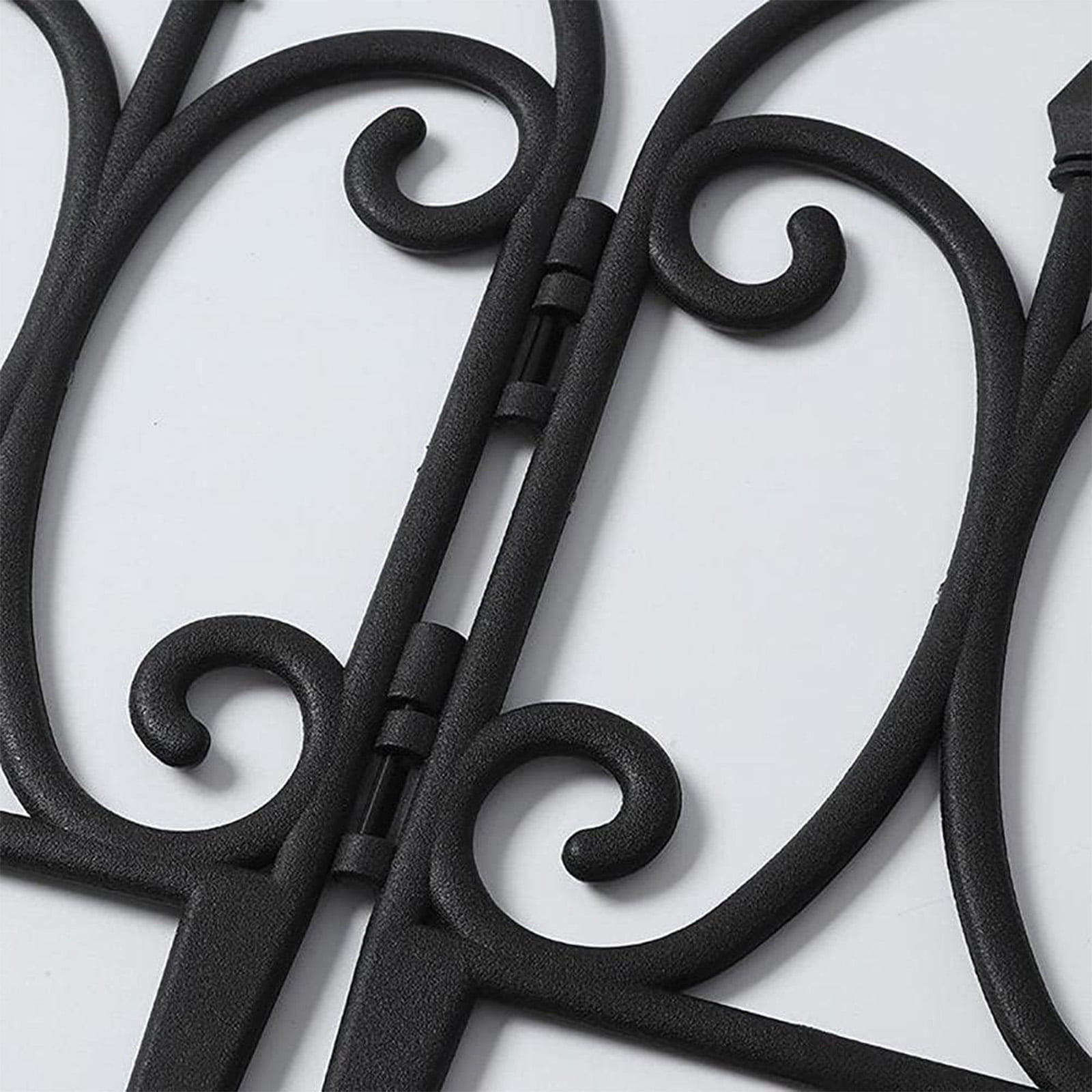 SUSUZI Garden Lawn Edging Plant Border, 20 Pack Metal Effect Plastic Fence Lawn Edging DIY Decorative Flower Bed Border