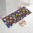thumbnail image 2 of Colorful Spotted Mushroom Dark Blue Pattern Bathroom Rugs Mat,Non Slip Microfiber Bathroom Rug,Rubber Backing,Soft Bathroom Mats for Bathroom Floor,Tub and Shower,60x24in(150x60cm), 2 of 5