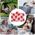 thumbnail image 6 of Cloak Hooded Blankets Pink Strawberry Wearable Blanket for Adults Kids for Bed Sofa Bedding, 6 of 6