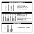 thumbnail image 4 of Juego De Brocas Multiuso De Herramientas Labg Estuche Negro 111 Piezas, 4 of 5