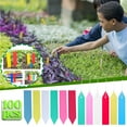 thumbnail image 1 of Vaidha 100Pcs Plastic Plant Tags Garden Plant Labels Pot Markers Multicolor, 1 of 1