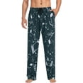 thumbnail image 4 of FREEAMG Men's Pajama Pants with Pockets Sleepwear Lounge Pants Stretch Casual Music Note Musical Symbol, 4 of 7