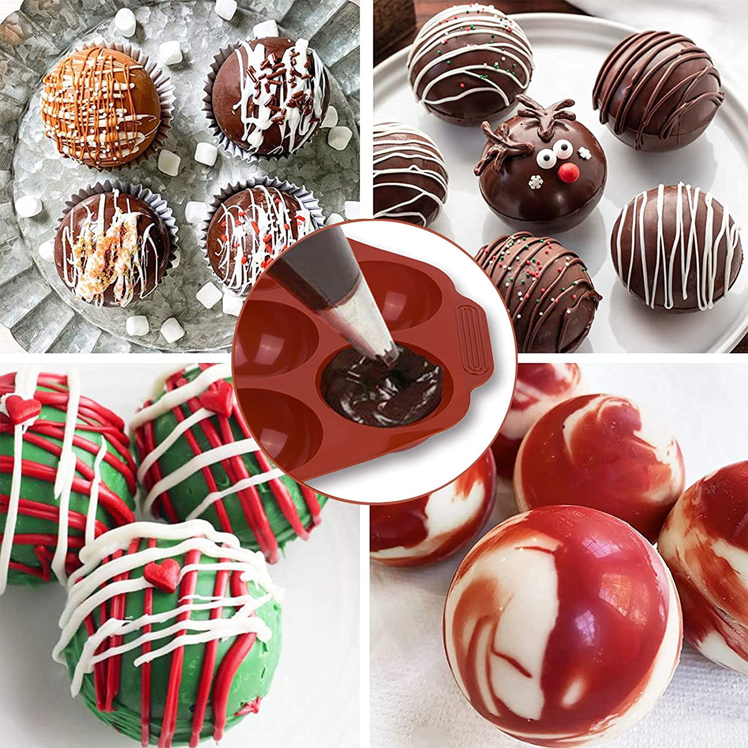 Oukiween Lot De 2 Petits Oules Ronds En Silicone De 5,3 C Pour La