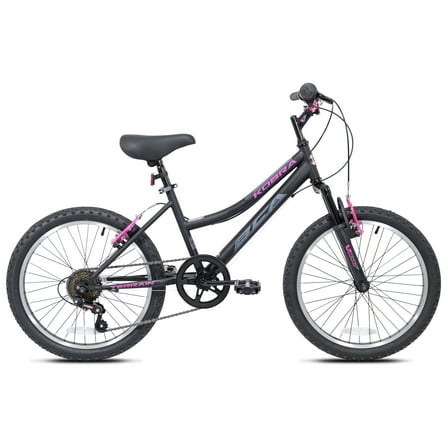 20" Kent Kobra Mountain Bicycle, Fits Rider 4'2" - 5', Black/Pink, Child, Unisex
