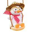 thumbnail image 2 of noeud Papillon Rouge Portant Des Lunettes Chapeau De Paille Pendentif Canard Voiture Pendentif Voiture Rtroviseur Pendentif Voiture Dcoration Intr, 2 of 5