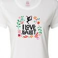 thumbnail image 4 of Inktastic Ballerina Dancer I Love Ballet Women's T-Shirt, 4 of 5