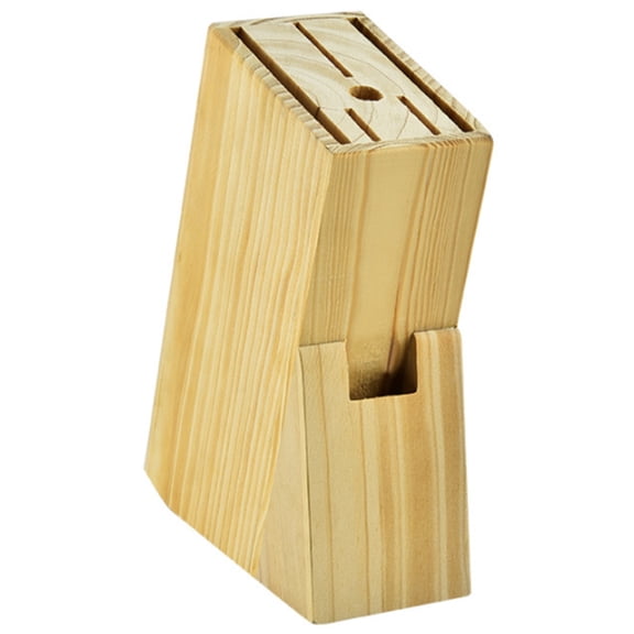 Kitchen Wood Knife Holder Bamboo Knife Block Stand Storage Shelf Rack Storage Box Organizer Kitchen Tool Accessories