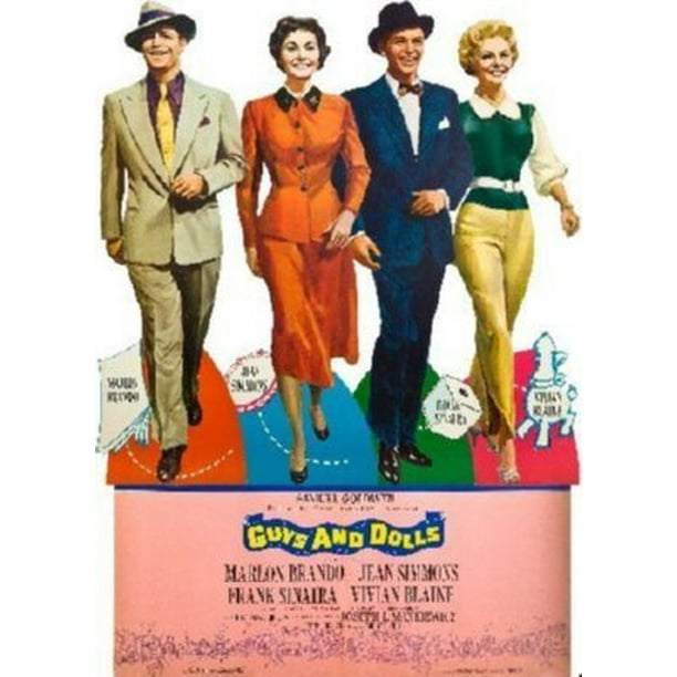 Guys And Dolls Movie Poster Metal Print 12 X16 Large Art Print On Metal 12x16 Walmart Com Walmart Com