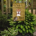thumbnail image 2 of Caroline's Treasures BB1473GF Shiba Inu Spoiled Dog Lives Here Flag Garden Size , Small, multicolor, 2 of 3