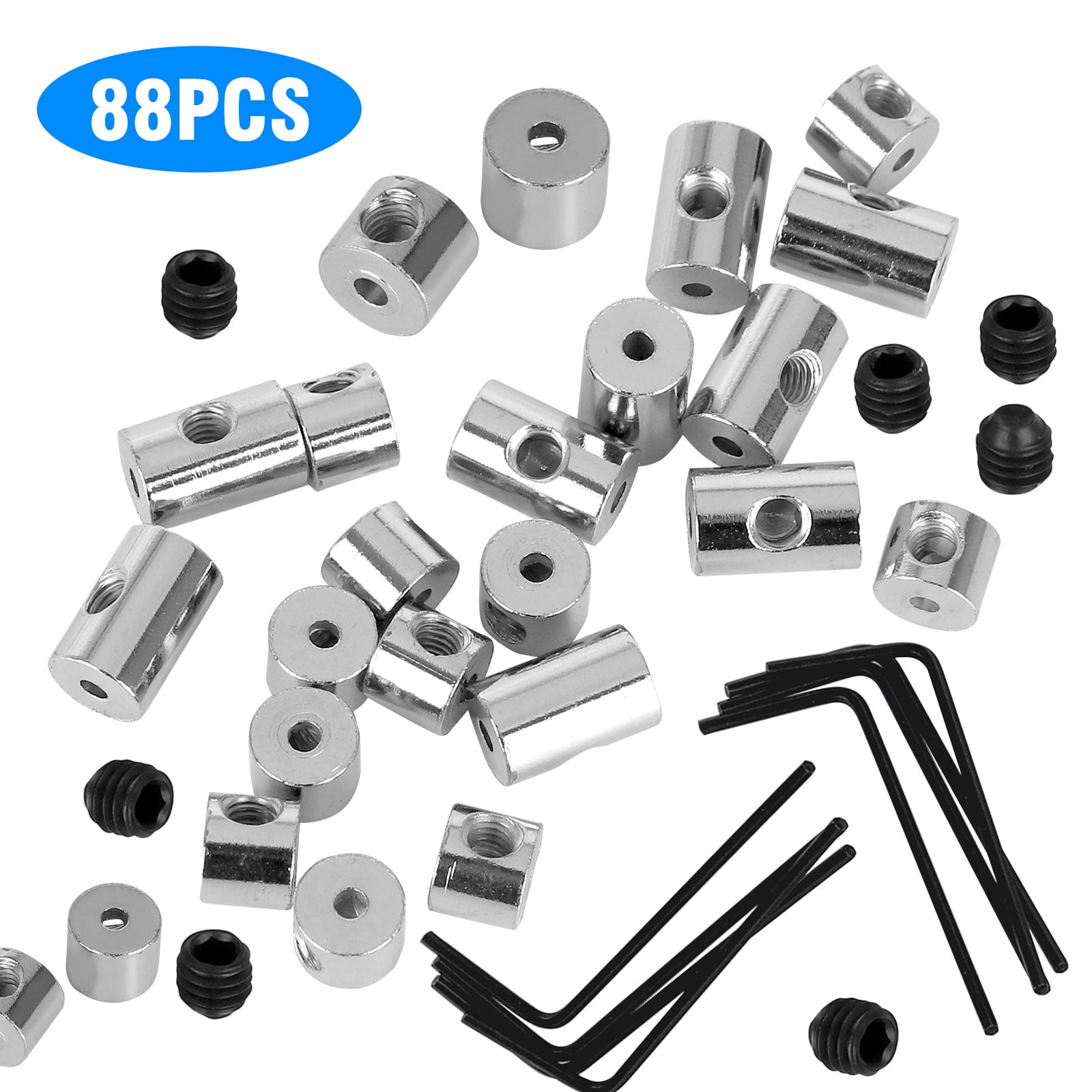 88/44 Piece Count Pin Backs Locking Bulk Pin Keepers, Pin Locks Metal