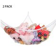 thumbnail image 4 of 83in Toy Hammock 1 in Mesh Plush Animals Triangle Net Stuffed Toys Organizer Gift for Children(2Pack,White), 4 of 6