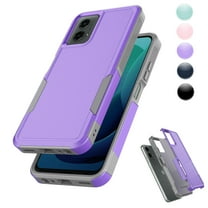 For Motorola Moto G Stylus 5G 2024 Case, Sturdy Phone Case for Moto G Stylus 5G 2024 6.6 inch ,Njjex Shockproof Heavy Duty Armor Hard Plastic & Rubber Rugged Bumper 2-in-1 Case Cover -Purple