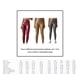 thumbnail image 2 of Leggings de cuero Qarigey Pantalones pitillo de Yoga Amarillo METRO, 2 of 6