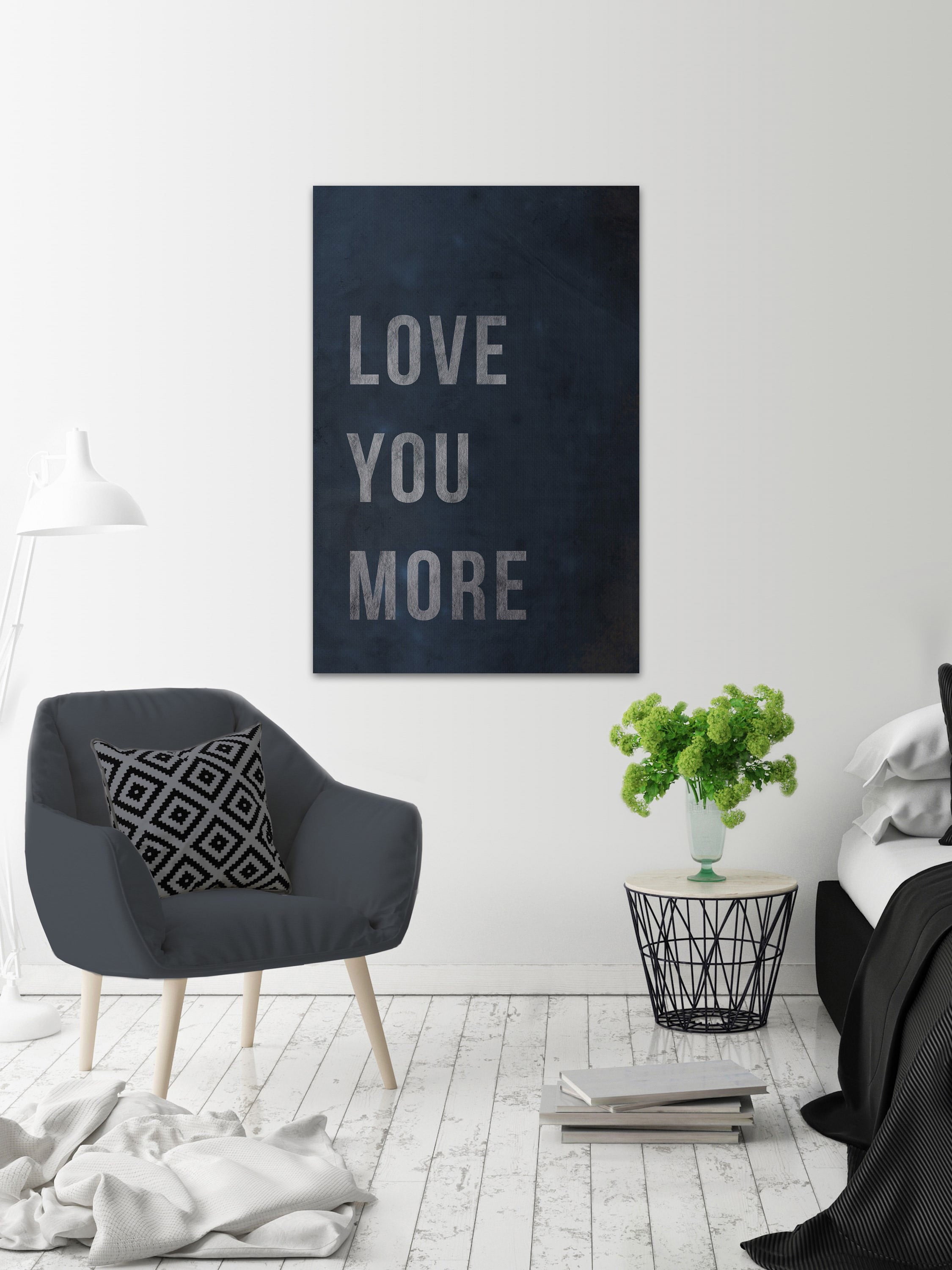 Love You More III Painting Print on Wrapped Canvas