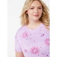 thumbnail image 3 of Joyspun Women’s Short Sleeve T-Shirt and Joggers Pajama Set, 2-Piece, Sizes S to 3X, 3 of 4