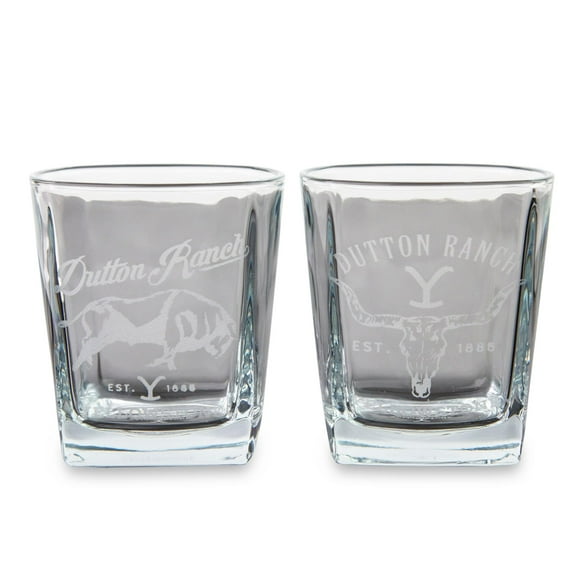 Yellowstone Dutton Ranch 9-Ounce Mini Rocks Glasses | Set of 2