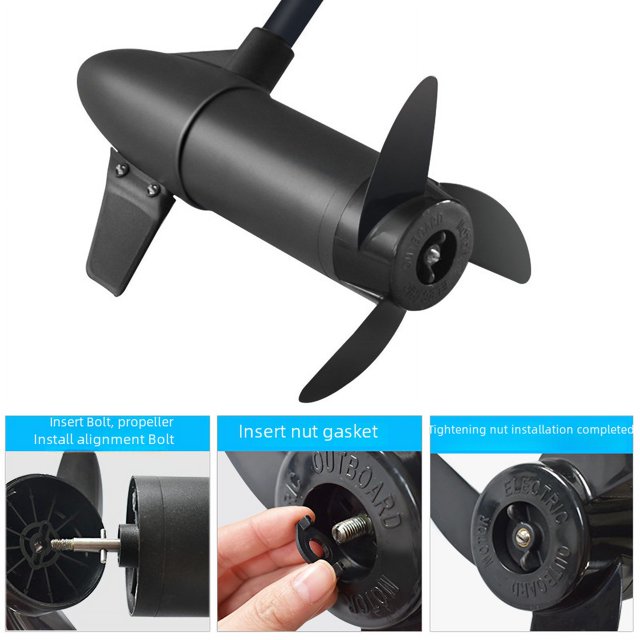 Hélice de motor de velocidad, accesorios de hélice eléctrica, hélice fueraborda, perno de hoja de plástico engrosado