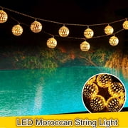 qedertek solar string lights 11ft 10 led moroccan ball fairy globe lantern lights decorative lighting for - Outdoor Decorative Lights qedertek solar string lights 11ft 10 led moroccan ball fairy globe lantern lights decorative lighting for - Outdoor Decorative Lights