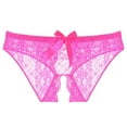 thumbnail image 1 of Bigersell Thong Underwear Women Clearance Lace Underwear Women Period Panty Style P-69 Spandex Thong Panties High Waisted Thong Underwear Briefs High Waist Women's Panties Hot Pink L, 1 of 2