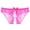 Hot Pink, variant on G-String Thongs for Women Plus Size Underwear Lace Bow Bikini Panties Pearl Silky Comfy Lace Brife Gift for Valentine's Day Hot Pink