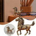 thumbnail image 1 of Elegante figura de caballo de metal Escultura decorativa de animales para la decoración del hogar y el escritorio Única para los amantes de los caballos, 1 of 5