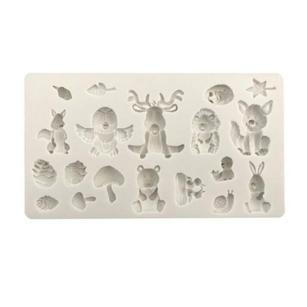 Matsuzay Animales de dibujos animados Comedor Mousse Molde Silicona Utensilios para hornear Pastel Moldes Dulces DIY Herramientas para hornear Galletas Herramientas y accesorios para hornear Matsuzay HA074974-01