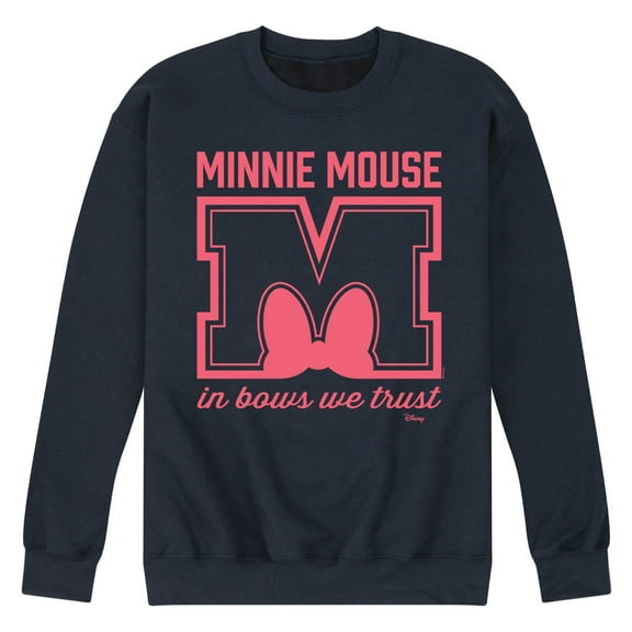 Disney - Minnie Mouse - In Bows We Trust - Men's Crew Neck Fleece Pullover