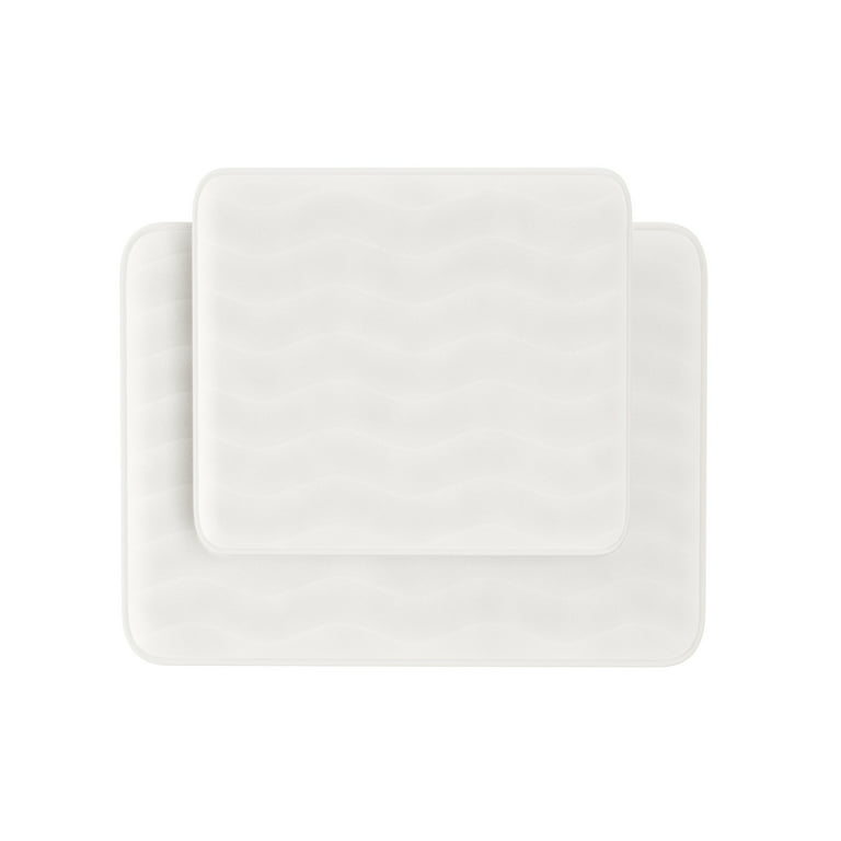 Lavish Home Memory Foam Shag 2-piece Bath Mat Set - 8357155